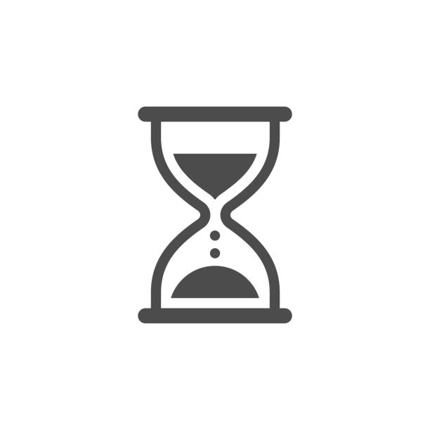 Hourglass icon stock illustration
