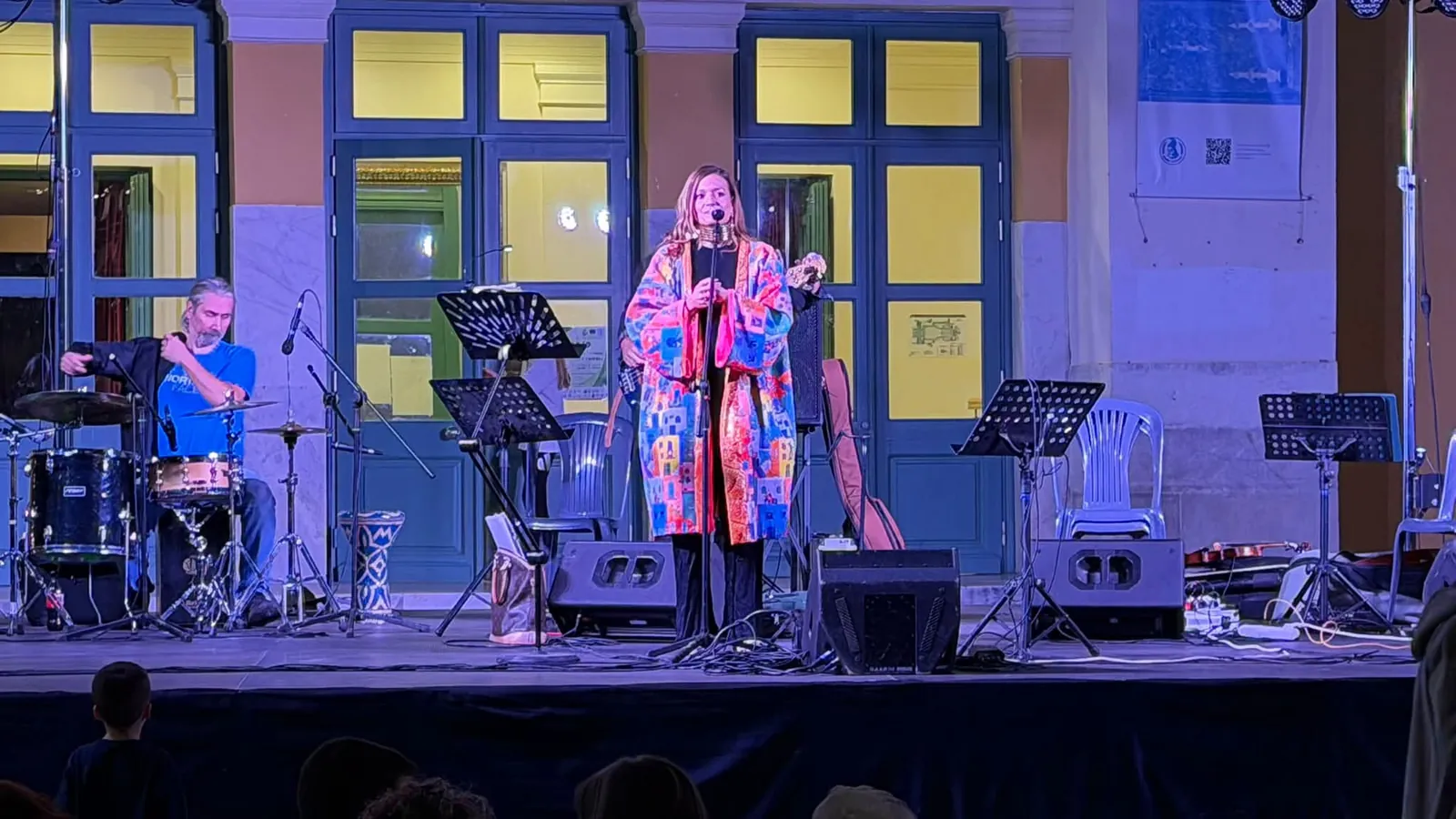 Concert d'Ioanna Tsagkari lors du festival Together Tripoli, projet GreenLink